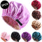 Dola Hair 2Pcs Elastic Band Adjustable Large Satin Silk Bonnet Sleep Cap