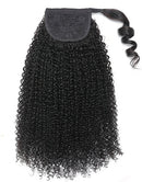 Jessies Wig Kinky Curly Wrap Ponytail Around 30inch 15A Long Virgin Human Hair Extension