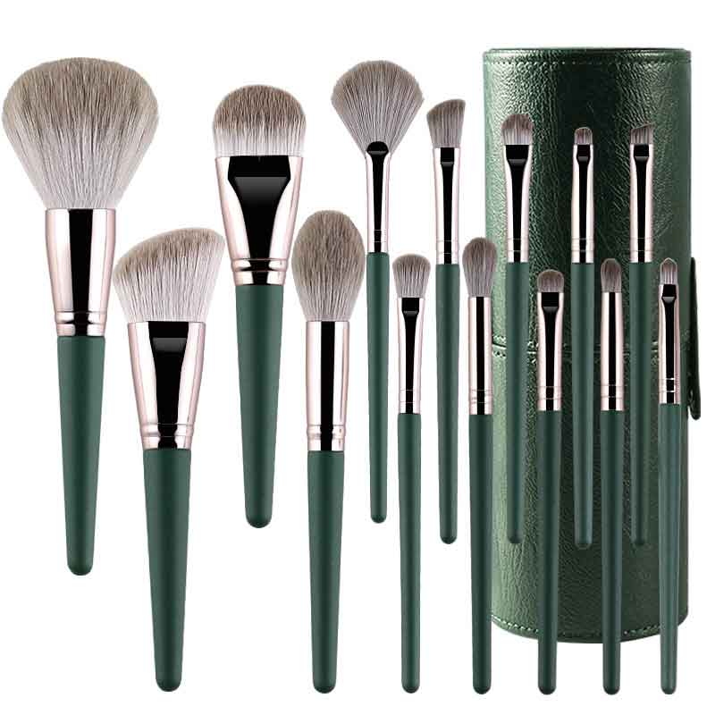 Ali Grace Makeup Brush Set With Storage Complete 14PCS Beauty Tool Makeup Tools