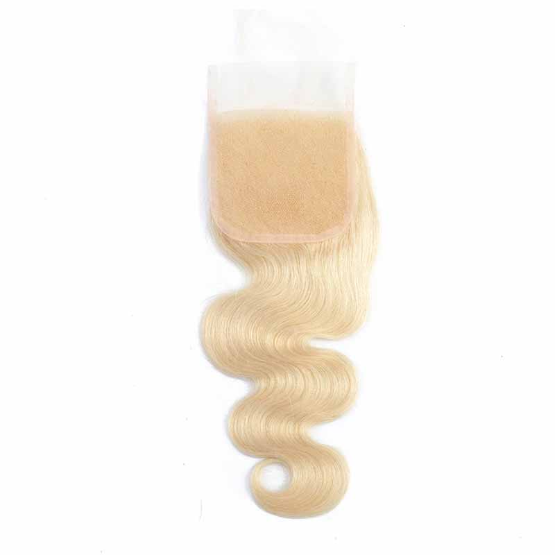 ALI GRACE 4x4 Lace Closure 613 Blonde Body Wave Lace Closure Remy Hair