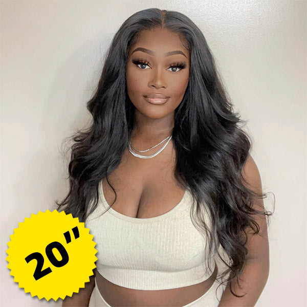 Body Wave 4x4 Closure Wig Pre Plucked Human Hair Wigs With Baby Hair