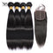 Xrs Beauty Hair 5x5 HD Lace Closure Straight With 4 Bundles [CW07]