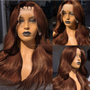 Xrs Beauty Hair Long Body Wave Dark Brown Lace Front Wig Human Hair [CFW20]