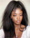 Jessies Wig 360 Full Lace Frontal Wig Kinky Straight Lace Front Human Hair Wigs Can Do Half Up Half Down