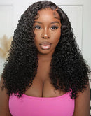 Jessies Wig HD Lace 5x5 Curly Lace Closure Wig Glueless Brazilian Human Hair Wigs