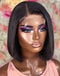 Jessies Wig 10" $59.99 Glueless 4x4 Straight Bob Lace Closure Wigs Short Human Hair Wigs