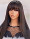 Jessies Wig Straight 13x4 Lace Front Wig With Bangs HD Lace Glueless Human Hair Wig