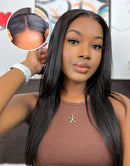 Jessies Wig 5x6 Pre Cut Lace Crystal HD Lace Wig Real Glueless Human Hair Wigs Pre-bleached Knots