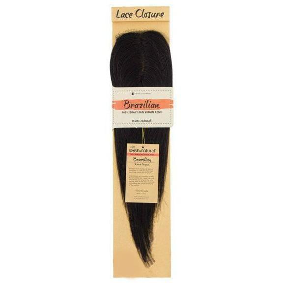 Sensationnel Bare & Natural Brazilian Virgin Remi L-Shape Part Lace Closure – Natural Wavy 12"