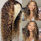 Dola Hair Highlight Deep Curly Lace Closure Wig Brazilian Human Hair 180% Density