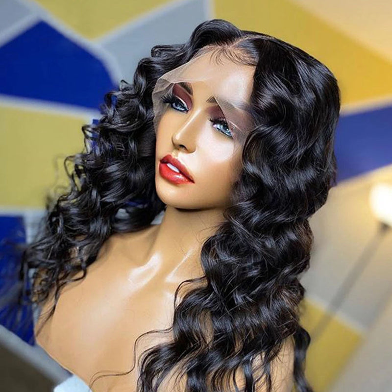 Dola Hair Loose Deep Wave Brazilian Pre Plucked 13X6 Lace Front Human Hair Wig