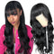 Dola Hair Body Wave Lace Frontal Wig With Bangs Brazilian Human Wig