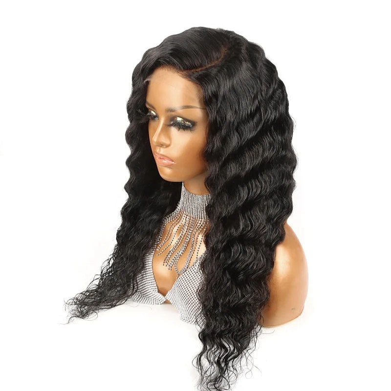 Dola Hair Deep Wave 13X6 Lace Frontal Human Hair Wig