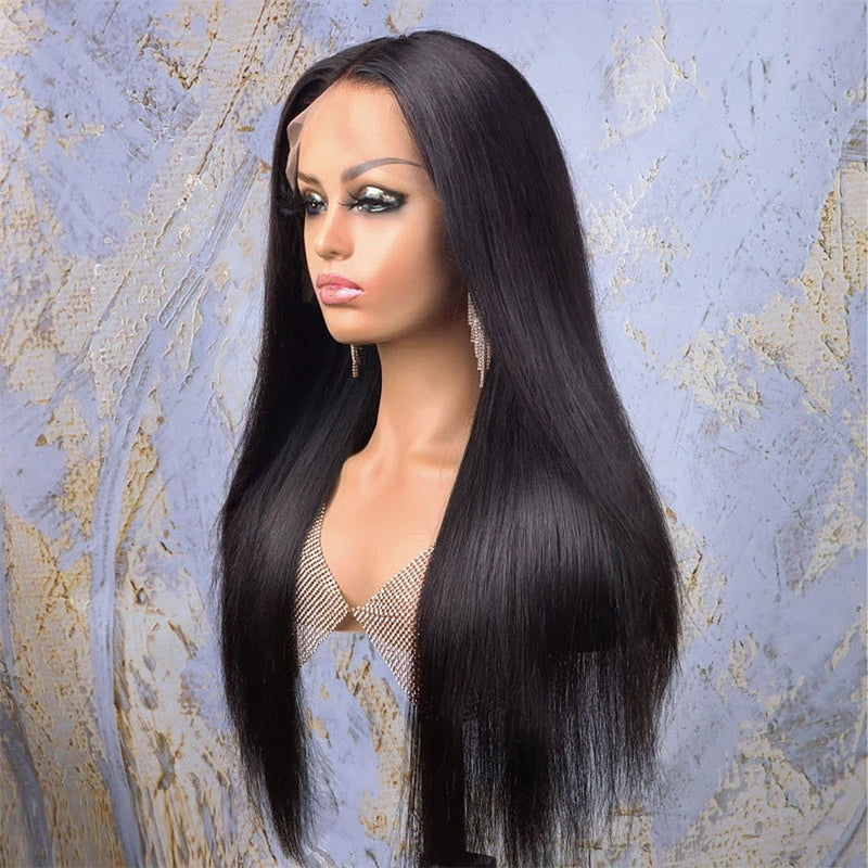 Dola Hair *NEW* CLEAR LACE & CLEAN HAIRLINE Silky Straight 13x6 Undetectable Skin Melt Lace Front Human Hair Wig