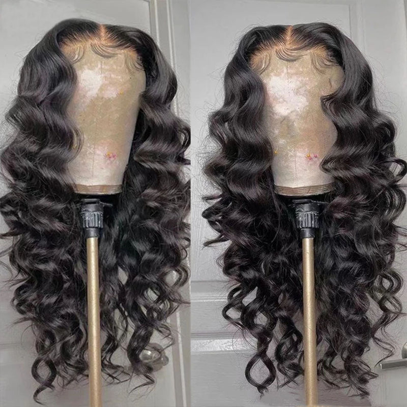 Dola Hair Loose Deep Wave  Closure Wig Human Hair Brazilian