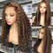 Dola Hair Highlight Deep Curly Lace Closure Wig Brazilian Human Hair 180% Density