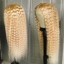 Dola Hair 613 Blonde Curly Lace Front Wig T Part Human Hair Blonde Wig