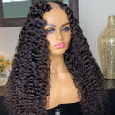 Dola Hair Deep Curly U Part Human Hair Wig Half Wig Brazilian 180% Density