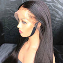 Dola Hair REALISTIC GLUELESS LIGHT YAKI STRAIGHT LACE FRONTAL WIG Human Hair