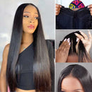 Dola Hair Straight 180 Density V Part Wig Brazilian Gluelesss