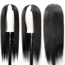 Dola Hair Straight 180 Density V Part Wig Brazilian Gluelesss