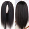 Dola Hair Kinky Straight V Part Human Hair Wig No Lace No Glue Easy Install