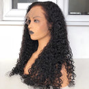 Dola Hair 360 Deep Curly Brazilian Lace Frontal Wig 150 Density Bleached Knots