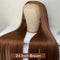 Dola Hair Dola Hair Chocolate Brown Straight Lace Closure Human Hair Wigs For Women Colored Remy Wig