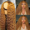 Dola Hair Brown Curly Lace Front Human Hair Wig For Black Woman