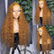 Dola Hair Brown Curly Lace Front Human Hair Wig For Black Woman