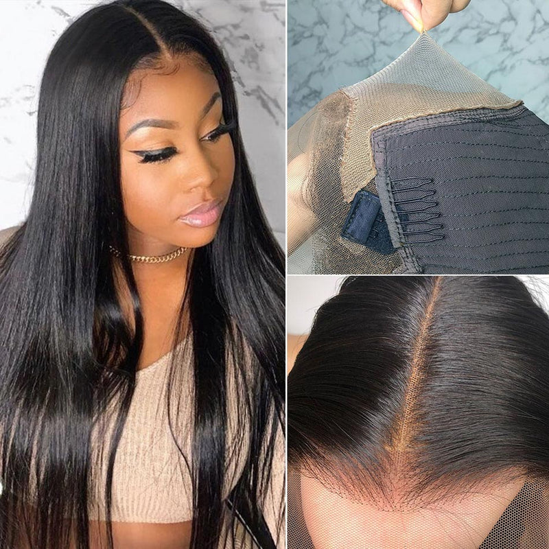 Dola Hair 13X4 Fake Scalp Wig Lace Front Wig Straight Brazilian