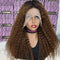 Dola Hair Medium Auburn Deep Curly Lace Front Wig