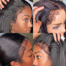 Dola Hair 4C EDGES KINKY STRAIGHT 5X5 HD LACE CLOSURE HUMAN HAIR WIG