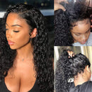 Dola Hair 360 Deep Curly Brazilian Lace Frontal Wig 150 Density Bleached Knots