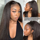 Dola Hair 4C EDGES KINKY STRAIGHT 5X5 HD LACE CLOSURE HUMAN HAIR WIG