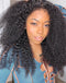 Jessies Wig Afro Kinky Curly 4x4 Crystal HD Lace Wig With Natural Kinky Edge Baby Hair Line Glueless Wig