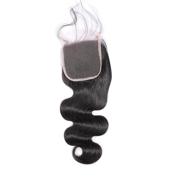 Body Wave Virgin Hair Natural Color 4x4 Lace Closure, 5x5 Lace Closure