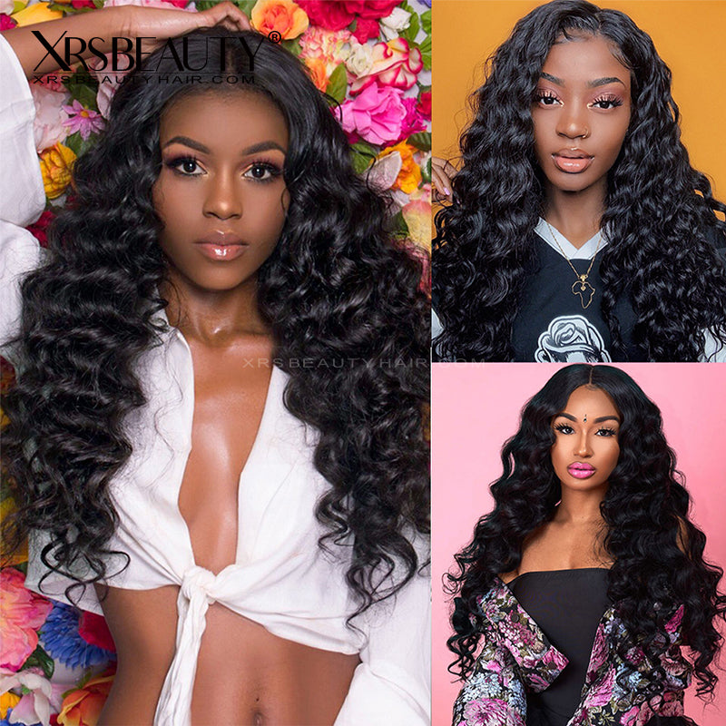 Xrs Beauty Hair Loose wave Hair 5x5 HD Lace Closure Wig Pre Plucked Affordable Human Hair Wigs [LCW03]