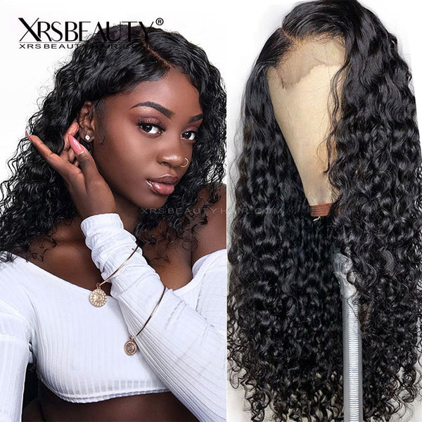 Xrs Beauty Hair Water Wave Hair 5x5 HD Lace Closure Wig Pre Plucked Natural Hairline Affordable wigs with baby hair [LCW05]