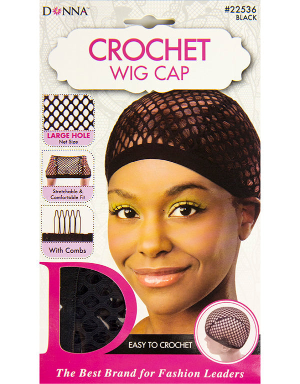 DONNA PREMIUM COLLECTION CROCHET WIG CAP WITH LARGE HOLE