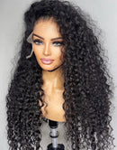 Jessies Wig Glueless Clear Crystal HD Lace Curly Human Hair Lace Front Wig Invisiable Lace Closure Wig