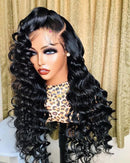 Jessies Wig Beautiful Crimp Wave 13x4 Lace Frontal | 4x4 Closure Loose Deep Human Hair Wigs