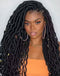 Jessies Wig Full Lace Micro Braids Wig With Curly Ends for Women