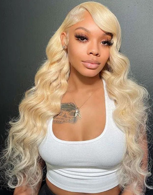 Jessies Wig 613 Barbie Blonde 13X4 Lace Front Wigs Brazilian Body Wave Frontal Wigs