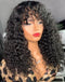 Jessies Wig True Scalp Water Wave Human Hair Wig With Bangs Glueless Wig