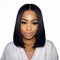 180% Density Bob Wigs 13X5 T Part Lace Front Wig Natural Color Remy Human Hair Wigs