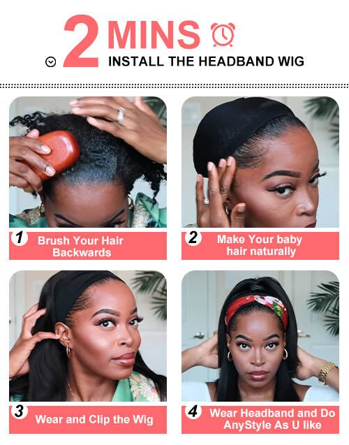 Jessies Wig Super Realistic Look Curly Bob Affordable Headband Wig (GET FREE TRENDY HEADBAND)
