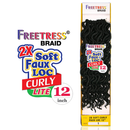 FREETRESS 2X SOFT CURLY LITE FAUX LOC CROCHET HAIR 12"