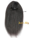 Jessies Wig Kinky Straight Drawstring Ponytail Coarse Yaki Straight Brazilian Natural Human Hair Extensions