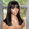 Aligrace MLG Series Full Machine Straight Bob Wigs With Bangs